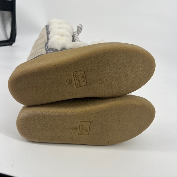 Free People Wilder Mukluk Lace Up Bohemian Suede Shearling Tall Platform Boot 9 - Picture 12 of 14